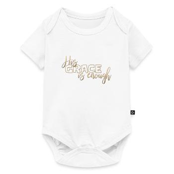 Conception chrétienne Sa grâce est suffisante - Body à manches courtes Premium Bébé - blanc - Devant