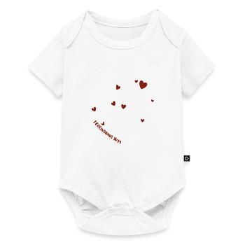 Conception chrétienne Que tout ce que vous faites soit fait dans l’amour 2 - Body à manches courtes Premium Bébé - blanc - Devant