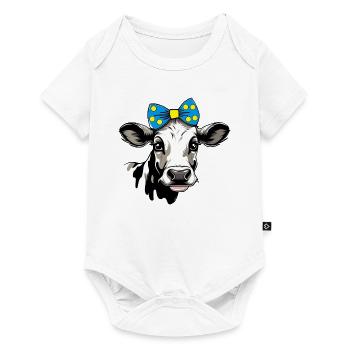 Funny cow outfit for vegans and vegetarians Moo - Baby Premium short-sleeve bodysuit - white - Front