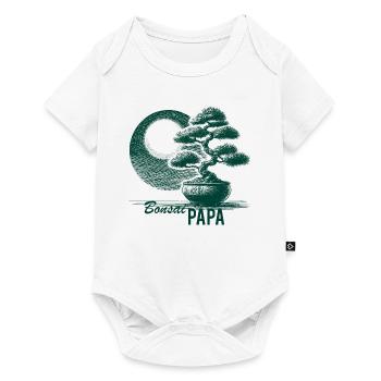 Bonsai Papa - Baby Premium short-sleeve bodysuit - white - Front