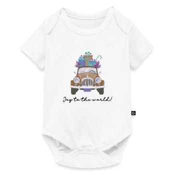 Joy to the world | Christmas | Christmas car - Baby Premium short-sleeve bodysuit - white - Front