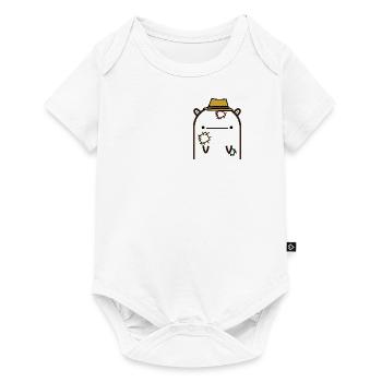 Vogelscheuche - Meh - Baby Premium Kurzarmbody - Weiß - Vorne