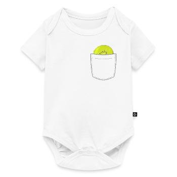 Poche poitrine avec kiwi - Body à manches courtes Premium Bébé - blanc - Devant