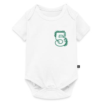 Number 5 - Baby Premium short-sleeve bodysuit - white - Front
