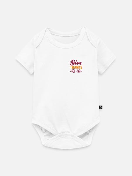 give thanks - Baby Premium Kurzarmbody - Weiß