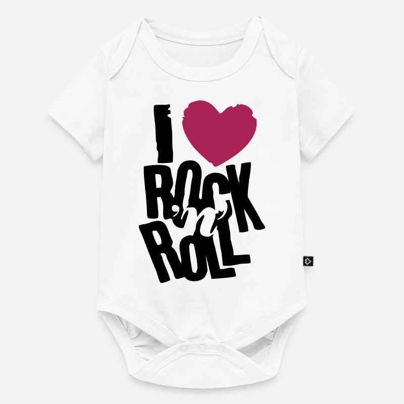 i love rock n roll - Body à manches courtes Premium Bébé - blanc