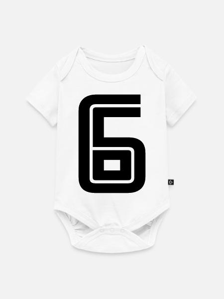 6 - Baby Premium Kurzarmbody - Weiß