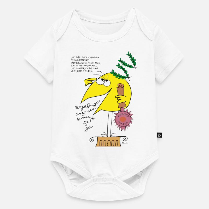 Intelligence Shadok - Body à manches courtes Premium Bébé - blanc