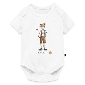 Lausbua - Baby Premium Kurzarmbody - Weiß - Vorne