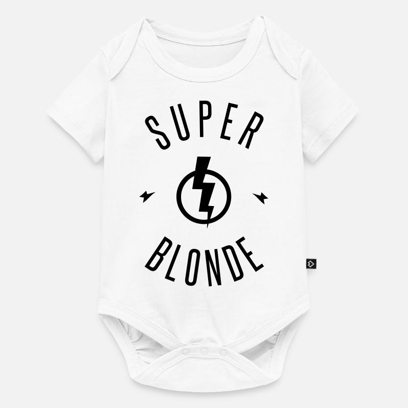super blonde - Body à manches courtes Premium Bébé - blanc