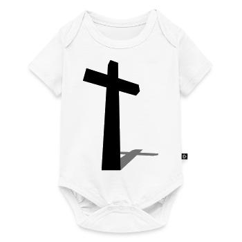 Christian Cross Shade 2c - Baby Premium short-sleeve bodysuit - white - Front