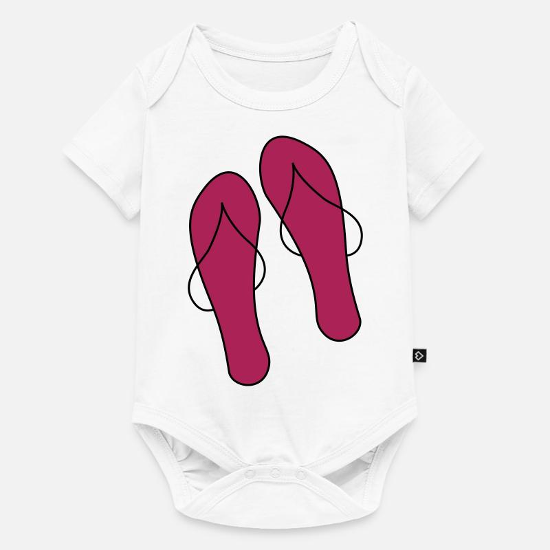 flip flops - Baby Premium short-sleeve bodysuit - white