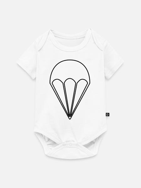 Fallschirm - Baby Premium Kurzarmbody - Weiß