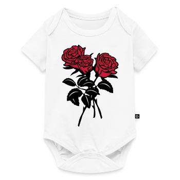 roses - Baby Premium short-sleeve bodysuit - white - Front