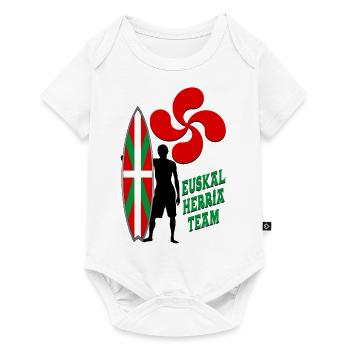 Basque Surfing - Body à manches courtes Premium Bébé - blanc - Devant