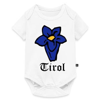 Tirol Enzian - Baby Premium Kurzarmbody - Weiß - Vorne