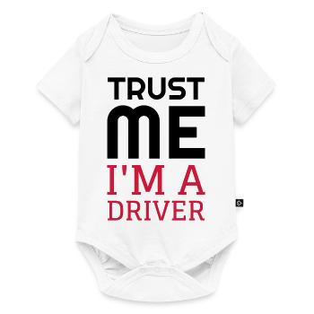 Conducteur Conduire Sport Voiture Athlète - Body à manches courtes Premium Bébé - blanc - Devant
