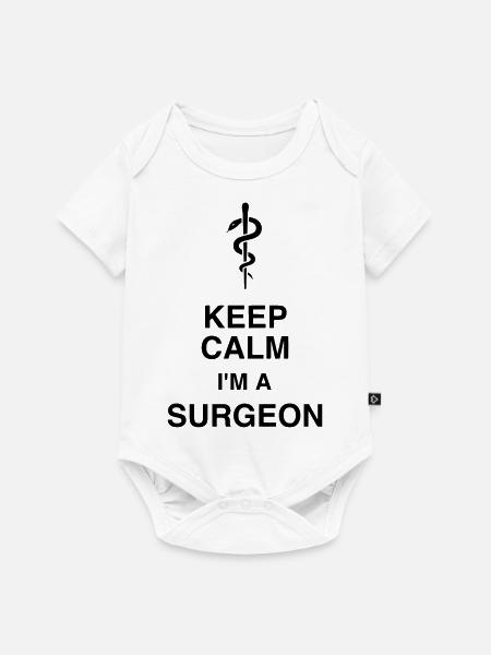 Arzt / Medizin / Chirurg / Chirurgie - Baby Premium Kurzarmbody - Weiß