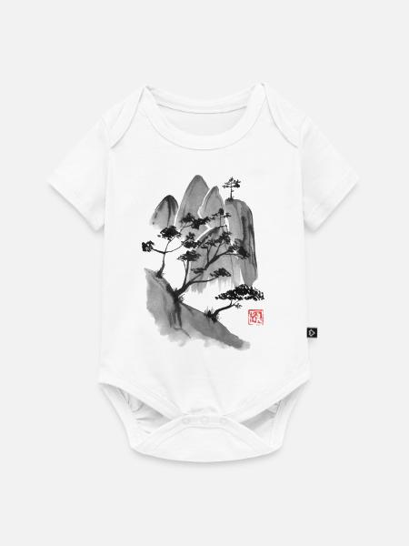 cliff - Baby Premium Kurzarmbody - Weiß