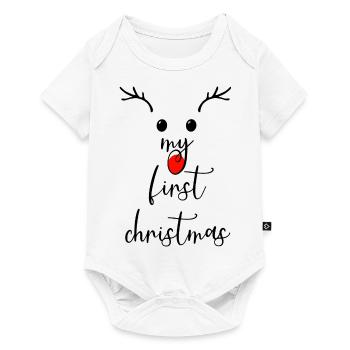 Mon premier Noël - Body à manches courtes Premium Bébé - blanc - Devant