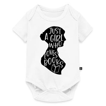 Just A Girl Who Loves Books - Baby Premium short-sleeve bodysuit - white - Front