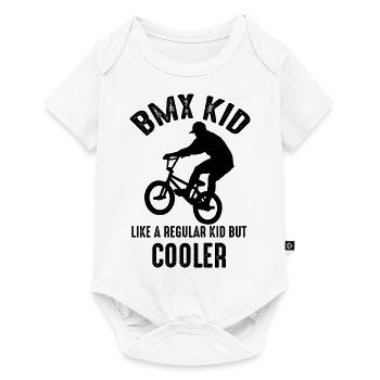 BMX-Bike für meinen Jungen, den ich liebe - Baby Premium Kurzarmbody - Weiß - Vorne