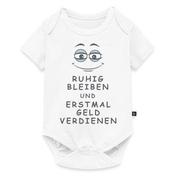 Geld verdienen - Baby Premium Kurzarmbody - Weiß - Vorne
