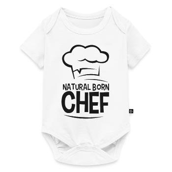 Chef né - Body à manches courtes Premium Bébé - blanc - Devant