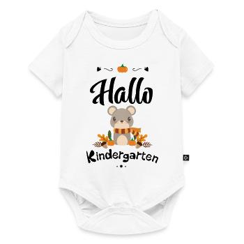 süßes Maus Design mit Herbstmotiven - Baby Premium Kurzarmbody - Weiß - Vorne