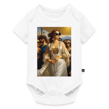 Lunettes de soleil fille - Body à manches courtes Premium Bébé - blanc - Devant