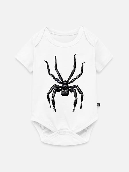 Spinne - Baby Premium Kurzarmbody - Weiß