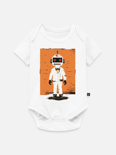 Gentleman Automat - Baby Premium Kurzarmbody - Weiß