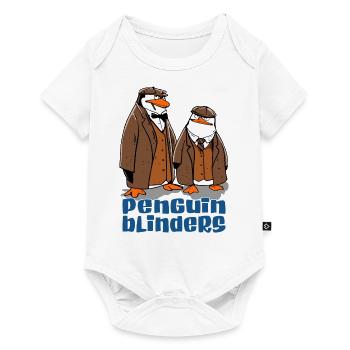 Pinguin Lustige Tiere - Baby Premium Kurzarmbody - Weiß - Vorne