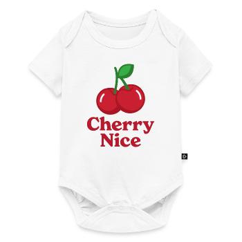 Cerise Nice - Body à manches courtes Premium Bébé - blanc - Devant
