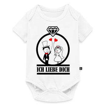 I love you 001 2 - Baby Premium short-sleeve bodysuit - white - Front