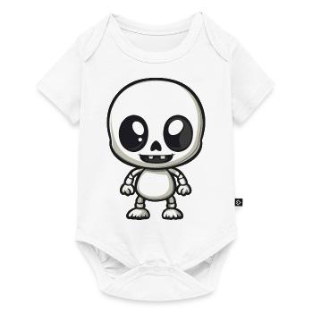 Zombie Halloween Skeleton Comic - Baby Premium short-sleeve bodysuit - white - Front