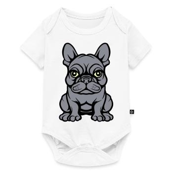 Bulldogg Dog Comic - Baby Premium short-sleeve bodysuit - white - Front