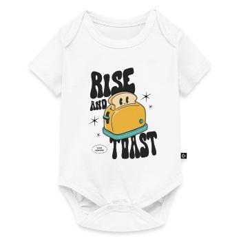 Rise and Toast - Baby Premium Kurzarmbody - Weiß - Vorne