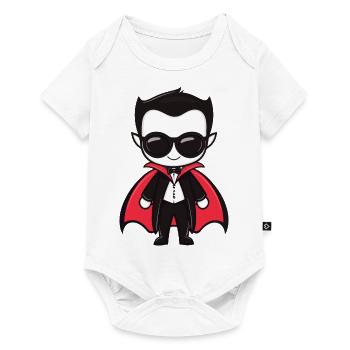 Lunettes de soleil Vampire Halloween - Body à manches courtes Premium Bébé - blanc - Devant