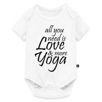 Yoga Meditation Spa Namaste - Baby Premium Kurzarmbody - Weiß - Vorne