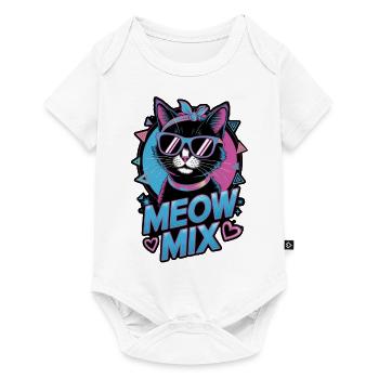 Cat Music 80s - Baby Premium short-sleeve bodysuit - white - Front
