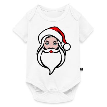 weihnachtsfrau Weihnachten female mrs. santa clara - Body à manches courtes Premium Bébé - blanc - Devant