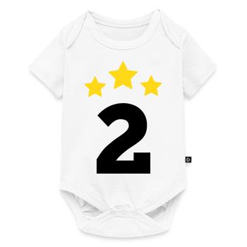 2 ans étoile - cadeau de 2 e anniversaire - Body à manches courtes Premium Bébé - blanc - Devant
