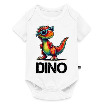 Dino with sunglasses - Baby Premium short-sleeve bodysuit - white - Front