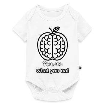 Apple Brain - You are what you eat design - Baby Premium short-sleeve bodysuit - white - Front