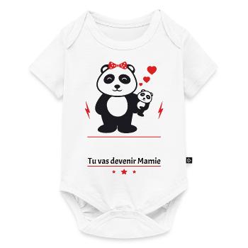 tu vas devenir mamie perso,Annonce grossesse - Body à manches courtes Premium Bébé - blanc - Devant