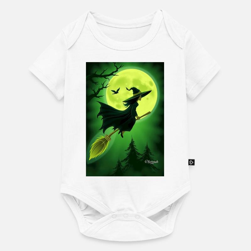 Ailes de sorcière - Body à manches courtes Premium Bébé - blanc