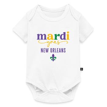 Mardi Gras New Orleans - Baby Premium short-sleeve bodysuit - white - Front