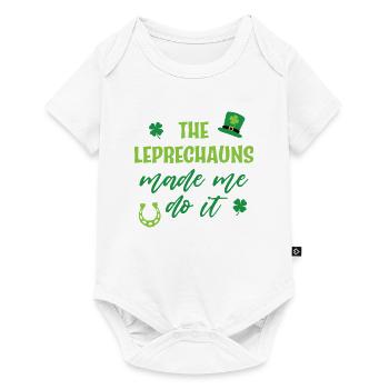 The Leprechauns made me do it - Baby Premium short-sleeve bodysuit - white - Front