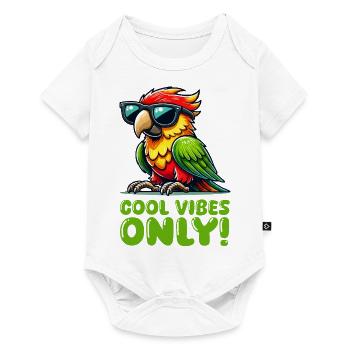 Parrot Sunglasses Comic - Baby Premium short-sleeve bodysuit - white - Front